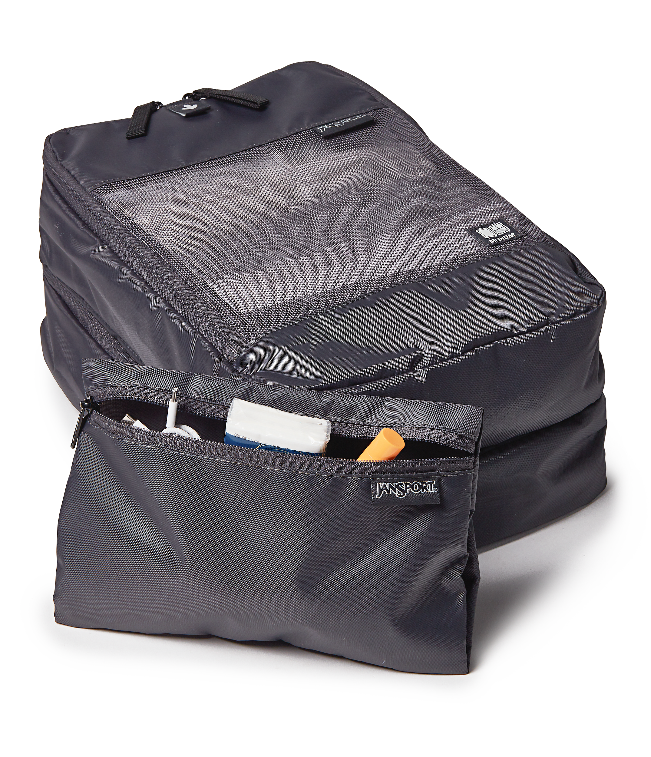 22" Carry On Luggage Packing Cubes Smokey Grit Set - Image 7