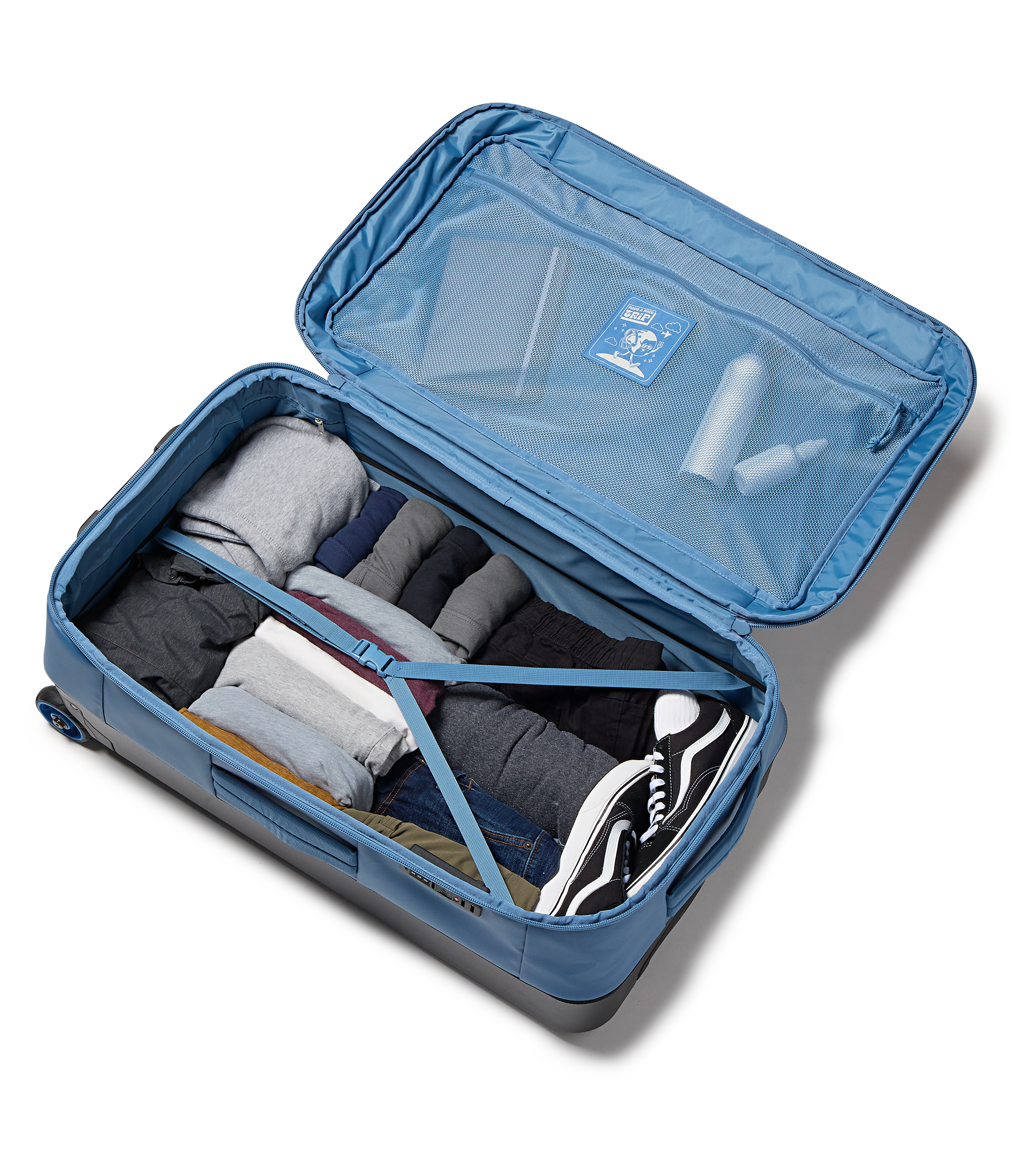 30" Rolling Duffel Toiletry Bag Elemental Blue Set - Image 4