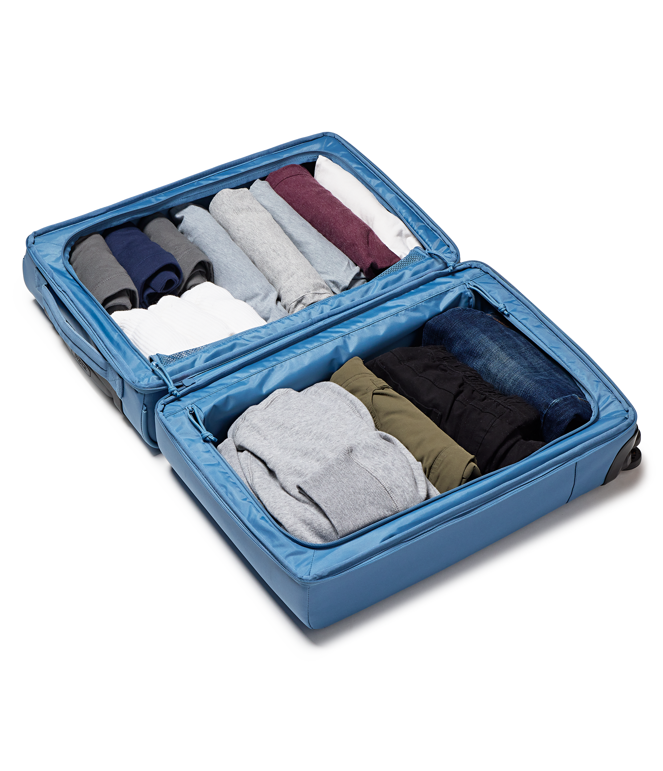 22" Carry On Luggage Tech Organizer Elemental Blue Set - Image 4