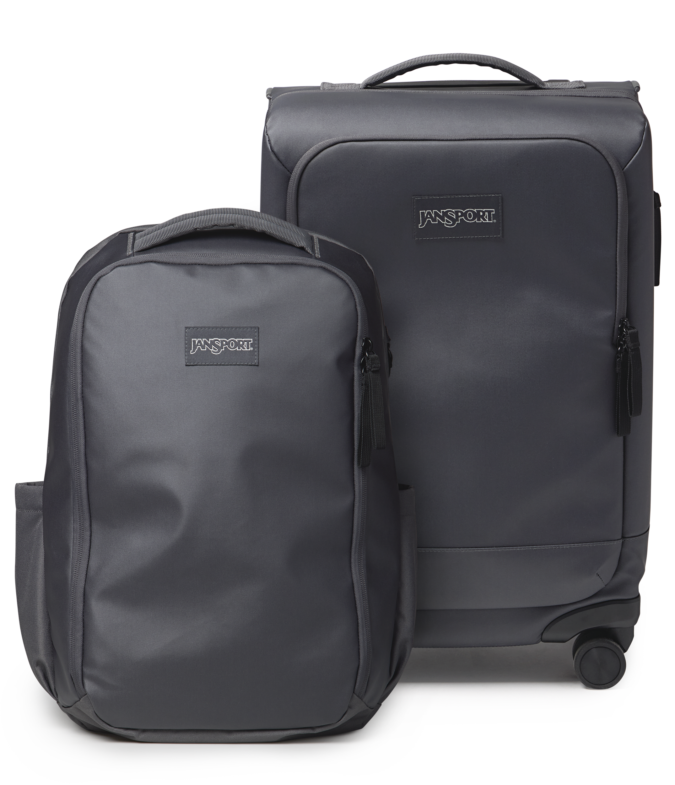 22" Carry On Luggage Travel Pack 30L Smokey Grit Set