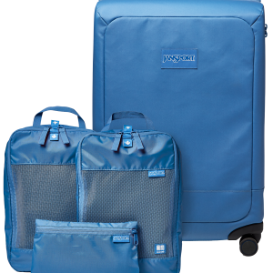 26" Checked Luggage Packing Cubes Elemental Blue Set